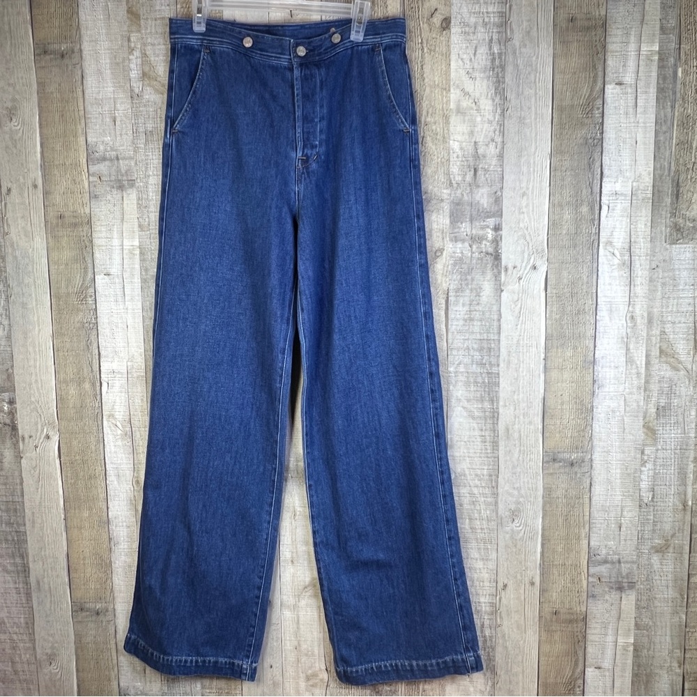 GAP Women's Blue Flare & Wide Leg Jeans